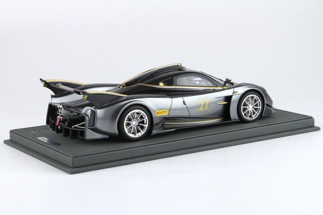 BBR P18218BV 1/18 Pagani Huayra R Met Grey Limited 150pcs (with Display Case) - image 2