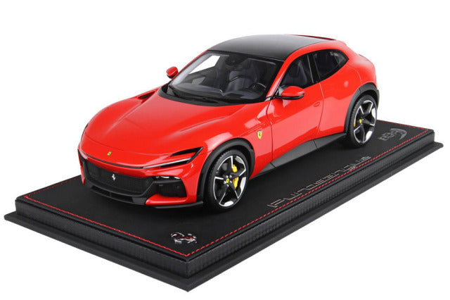 BBR P18219BCFV 1/18 Ferrari Purosangue Rosso Corsa / Carbon Roof Limited 250pcs (with Display Case) - image 1