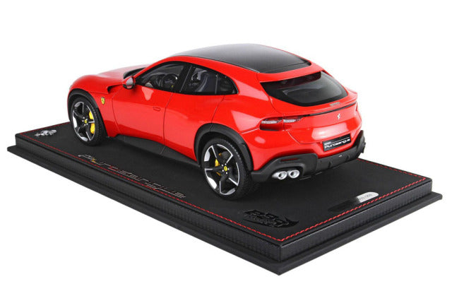 BBR P18219BCFV 1/18 Ferrari Purosangue Rosso Corsa / Carbon Roof Limited 250pcs (with Display Case) - image 2