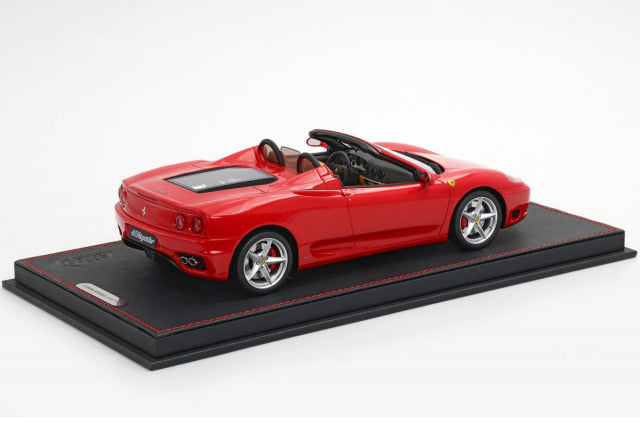BBR P18229AV 1/18 Ferrari 360 Modena Spider Manual Gear Rosso Corsa - Beige interior Limited 100pcs (with Display Case) - image 2