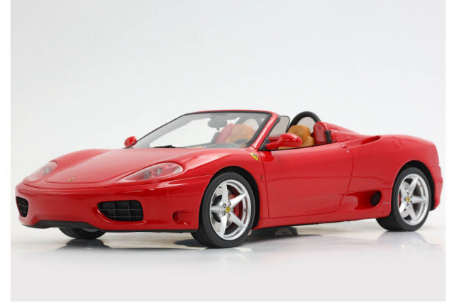 BBR P18229AV 1/18 Ferrari 360 Modena Spider Manual Gear Rosso Corsa - Beige interior Limited 100pcs (with Display Case) - image 3