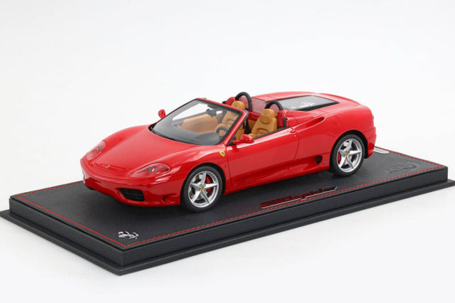 BBR P18232AV 1/18 Ferrari 360 Modena Spider Automatic Gear Rosso Corsa - Beige interior Limited 60pcs (with Display Case) - image 1