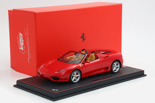 BBR P18232AV 1/18 Ferrari 360 Modena Spider Automatic Gear Rosso Corsa - Beige interior Limited 60pcs (with Display Case) - image 10