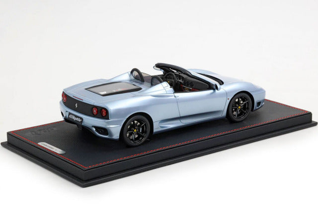 BBR P18233CV 1/18 Ferrari 360 Modena Spider Automatic Gear (Challenge Back Grid) Grigio Alloy - Beige (with Display Case) - image 2