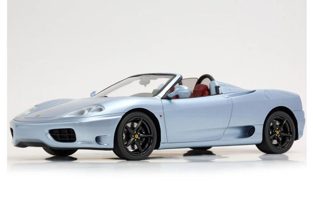 BBR P18233CV 1/18 Ferrari 360 Modena Spider Automatic Gear (Challenge Back Grid) Grigio Alloy - Beige (with Display Case) - image 3