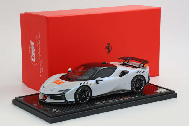 BBR P18237OMST1 1/18 Ferrari SF90 XX Stradale Onda Marina / Black roof Limited 20pcs (with Display Case) - image 9