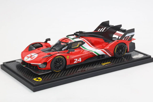 BBR P18244CF 1/18 Ferrari 499P Modificata Launch Version Carbon Base Limited 40pcs (with Display Case) - image 1