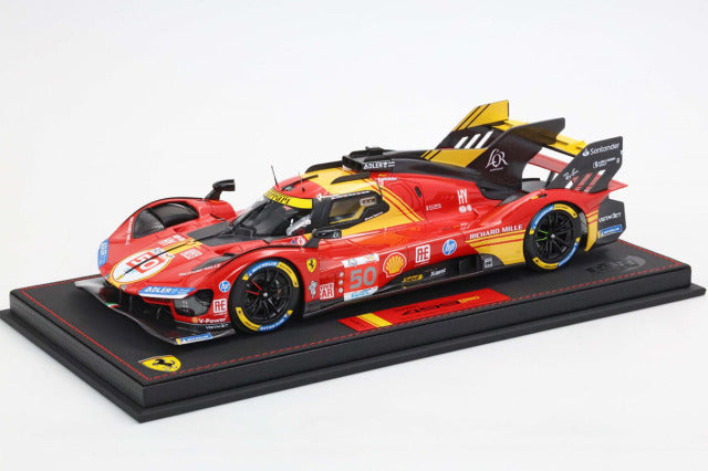 BBR P18252AV 1/18 Ferrari 499P Le Mans 2024 n.50 Winner Drivers Fuoco / Nielsen / Molina Limited 499pcs (with Display Case) - image 1