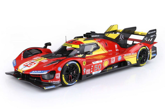 BBR P18252AV 1/18 Ferrari 499P Le Mans 2024 n.50 Winner Drivers Fuoco / Nielsen / Molina Limited 499pcs (with Display Case) - image 3