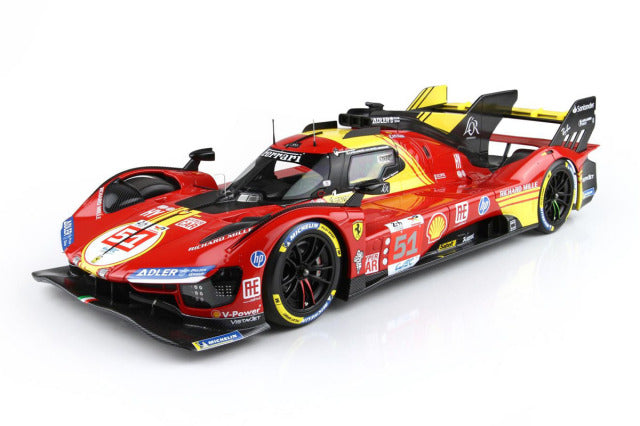 BBR P18252BV 1/18 Ferrari 499P Le Mans 2024 n.51 3rd Drivers Pier Guidi / Giovinazzi / Calado Limited 100pcs (with Display Case) - image 3