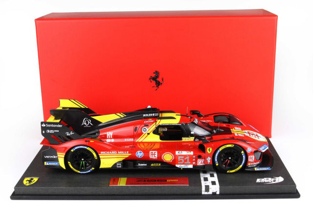 BBR P18252BV 1/18 Ferrari 499P Le Mans 2024 n.51 3rd Drivers Pier Guidi / Giovinazzi / Calado Limited 100pcs (with Display Case) - image 8