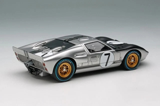 EIDOLON EM301G 1/43 Ford GT40 Mk II Alan Mann Le Mans No.7 Silver Limited 120pcs - image 2