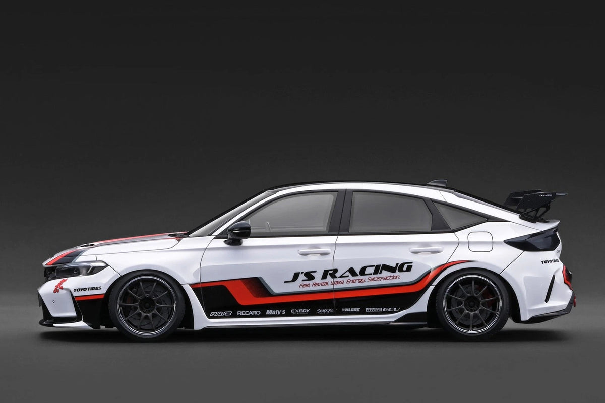 Ignition Model IG3934 1/18 Honda Civic Type-R J'S Racing FL5 White Resin - image 2
