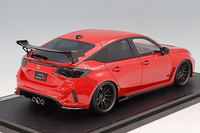 Ignition Model IG3937 1/18 Honda Civic Type-R J'S Racing FL5 Red Resin - image 4