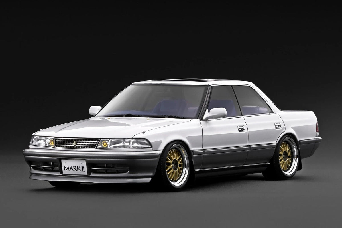 Ignition Model IG3856 1/18 Toyota Mark II GT Twin Turbo JZX81 Pearl White Silver - image 1
