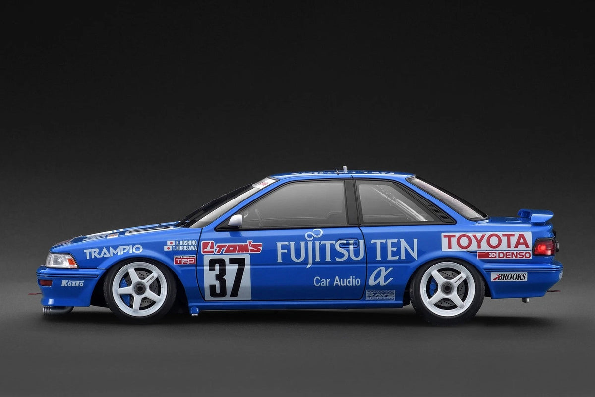 Ignition Model IG3863 1/18 Fujitsu Ten TOM'S Toyota Corolla #37 1991 JTC Resin - image 2