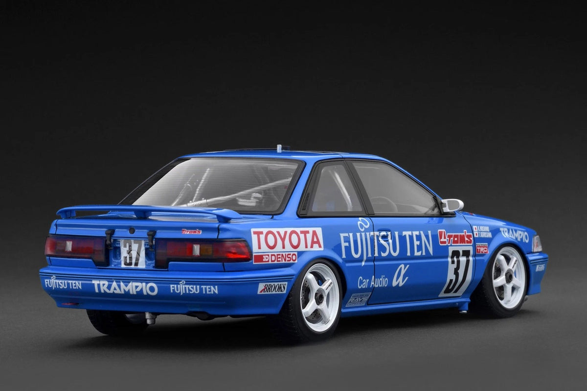 Ignition Model IG3863 1/18 Fujitsu Ten TOM'S Toyota Corolla #37 1991 JTC Resin - image 3