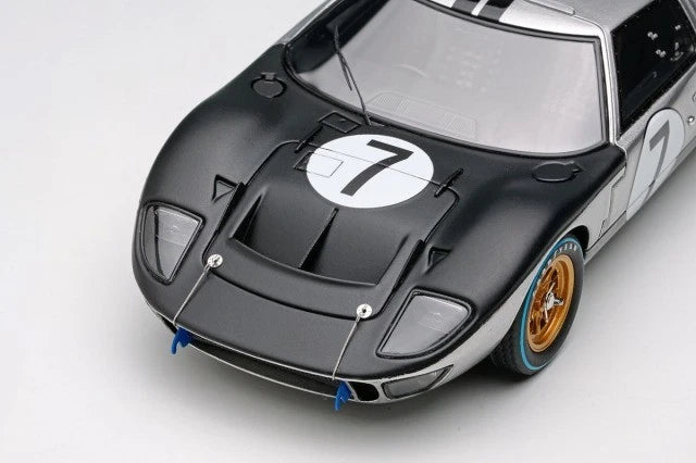 EIDOLON EM301G 1/43 Ford GT40 Mk II Alan Mann Le Mans No.7 Silver Limited 120pcs - image 3