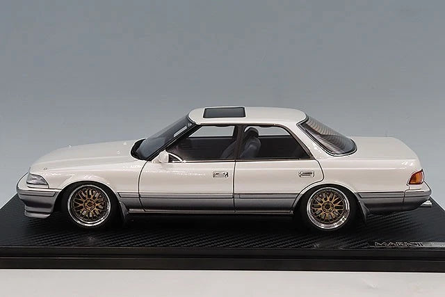 Ignition Model IG3856 1/18 Toyota Mark II GT Twin Turbo JZX81 Pearl White Silver - image 6