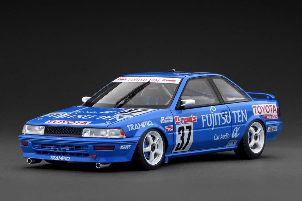 Ignition Model IG3863 1/18 Fujitsu Ten TOM'S Toyota Corolla #37 1991 JTC Resin - image 1