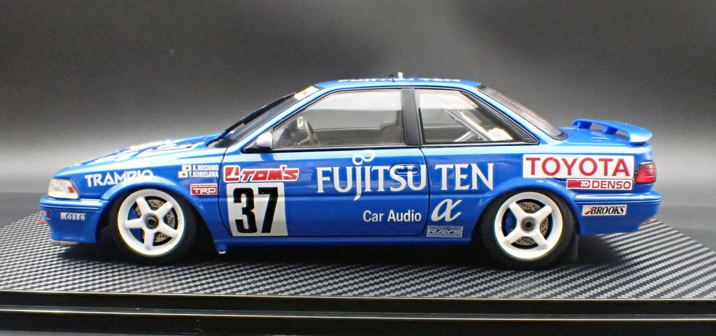 Ignition Model IG3863 1/18 Fujitsu Ten TOM'S Toyota Corolla #37 1991 JTC Resin - image 20