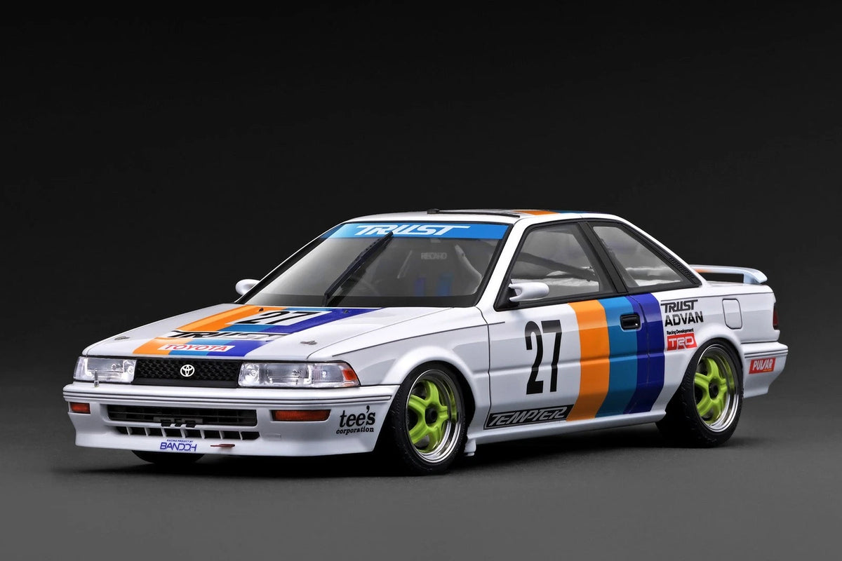 Ignition Model IG3864 1/18 TRUST Toyota Corolla Levin #27 1991 JTC Resin - image 1