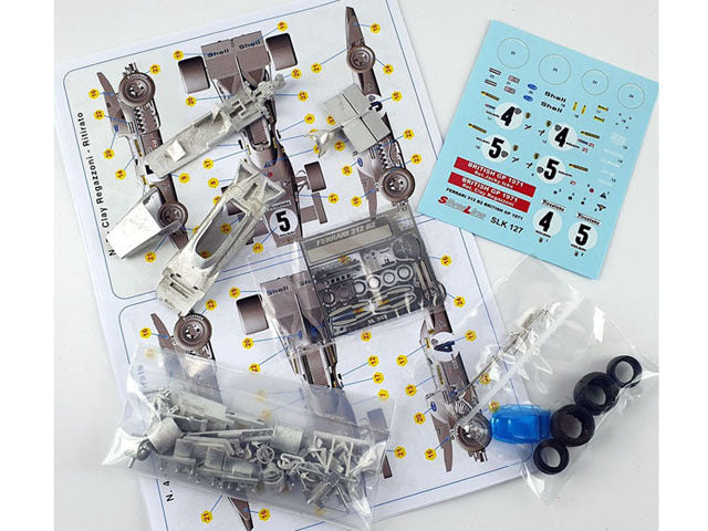Tameo SLK127 1/43 Ferrari 312B2 British GP 1971 J.Icks /C.Regazzoni Metal Model Kit - image 4