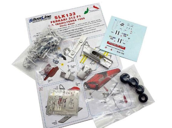 Tameo SLK133 1/43 Ferrari 312 F1 British GP 1969 C.Amon Metal Model Kit - image 4