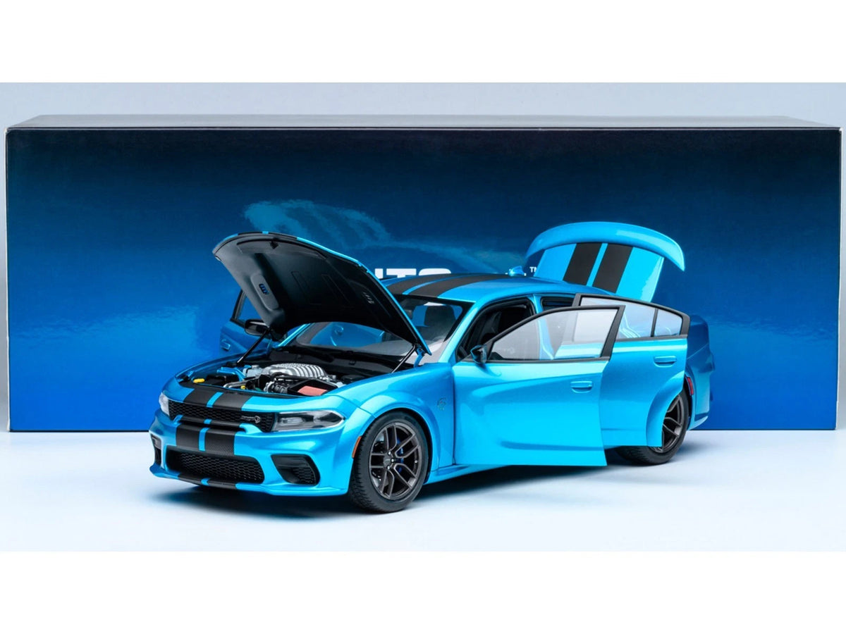 AUTOart Aa71753 1/18 Dodge Charger SRT Hellcat Redeye Jailbreak B5 Blue with original box