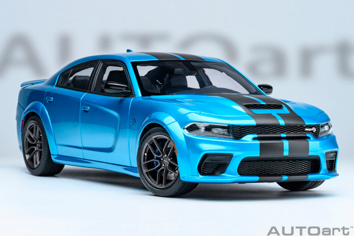 AUTOart Aa71753 1/18 Dodge Charger SRT Hellcat Redeye Jailbreak B5 Blue Pearl Blue/Carbon Black Stripes - image 8