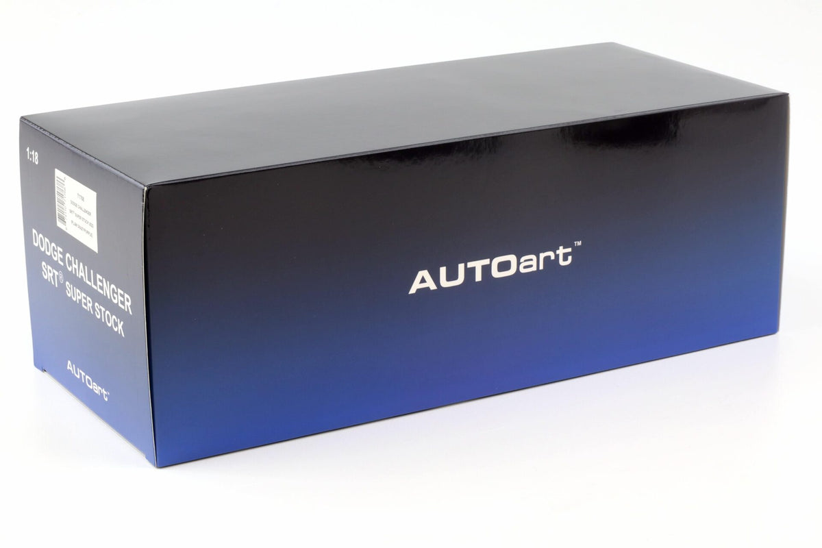 AUTOart Composite Aa71768 1/18 Dodge Challenger SRT Super Stock 2023 Pearl Purple (Plum Crazy) - manufacturer box