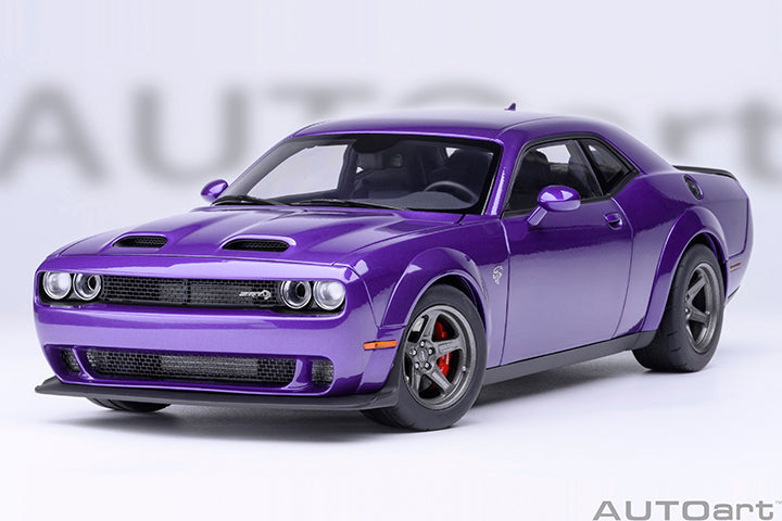 AUTOart Composite Aa71768 1/18 Dodge Challenger SRT Super Stock 2023 Pearl Purple (Plum Crazy) - image 1