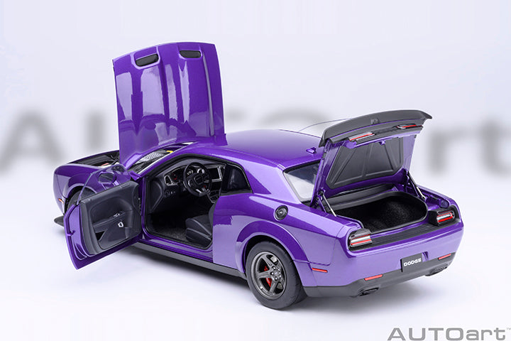 AUTOart Composite Aa71768 1/18 Dodge Challenger SRT Super Stock 2023 Pearl Purple (Plum Crazy) - image 7