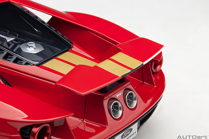 AUTOart Aa72927 1/18 Ford GT Alan Mann Heritage Edition Red/Gold Stripes - image 4