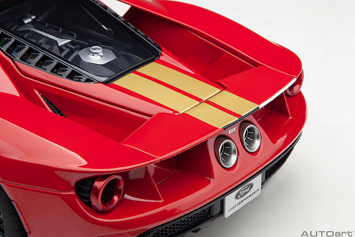 AUTOart Aa72927 1/18 Ford GT Alan Mann Heritage Edition Red/Gold Stripes - image 5