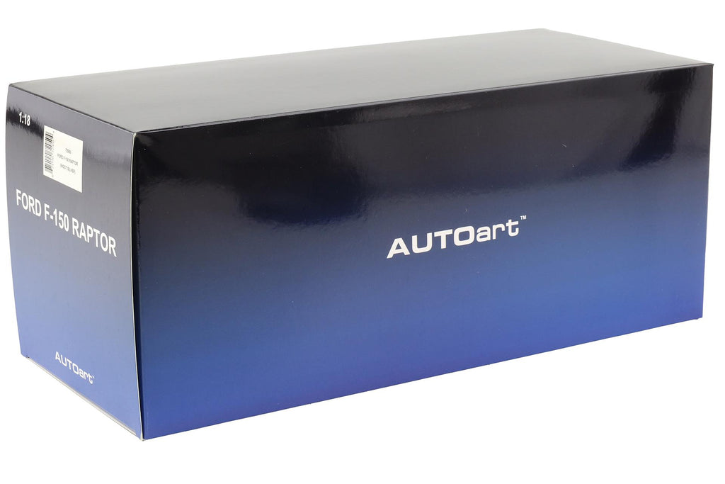 AUTOart Aa72950 Composite 1/18 Ford F-150 Raptor SuperCrew 2019 Metallic Silver - manufacturer box
