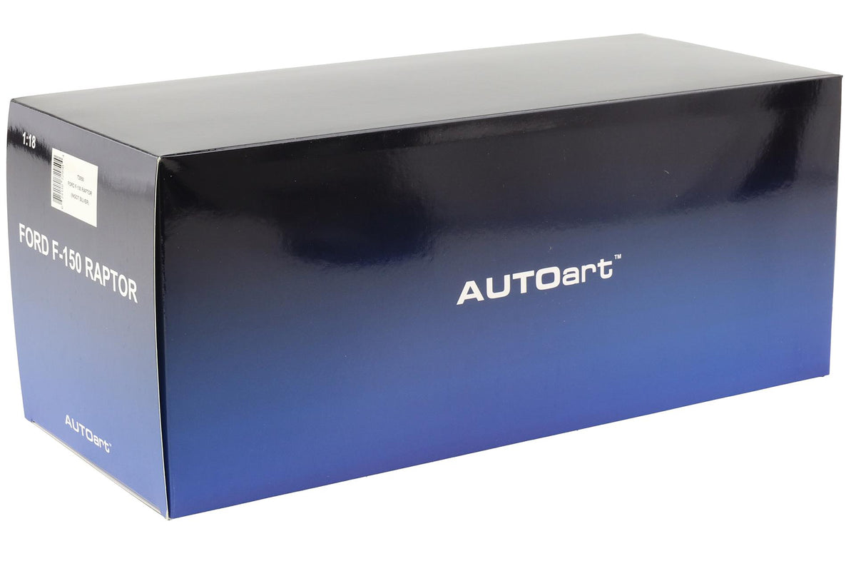 AUTOart Aa72950 Composite 1/18 Ford F-150 Raptor SuperCrew 2019 Metallic Silver - manufacturer box