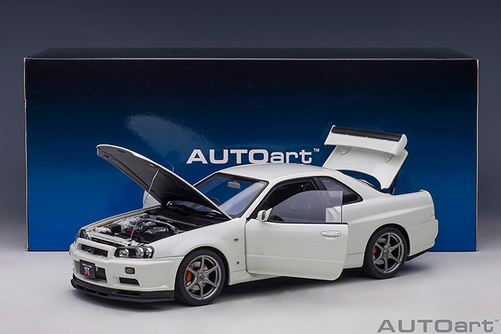AUTOart Composite Aa77406 1/18 Nissan Skyline GT-R (R34) V-specII White Pearl - image 2