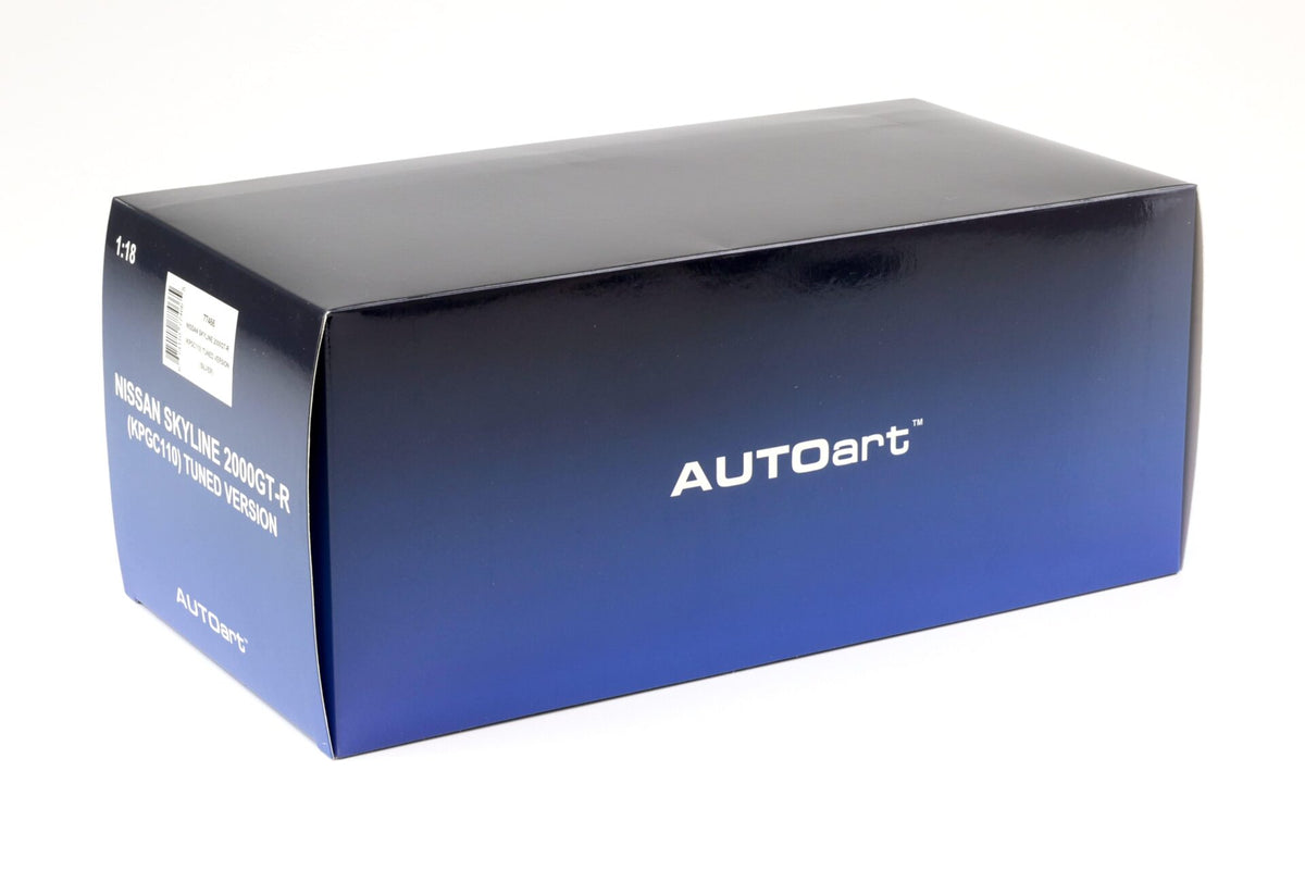 AUTOart Composite Aa77466 1/18 Nissan Skyline 2000GT-R (KPGC110) Tuned Version Silver - manufacturer box