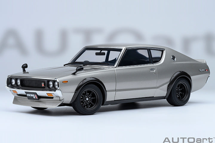 AUTOart Composite Aa77466 1/18 Nissan Skyline 2000GT-R (KPGC110) Tuned Version Silver - image 2