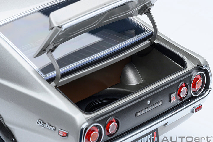 AUTOart Composite Aa77466 1/18 Nissan Skyline 2000GT-R (KPGC110) Tuned Version Silver - image 4