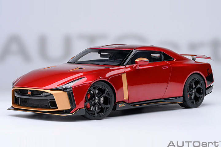 AUTOart Composite Aa77514 1/18 Nissan GT-R50 by Italdesign Metallic Red/Gold - image 2
