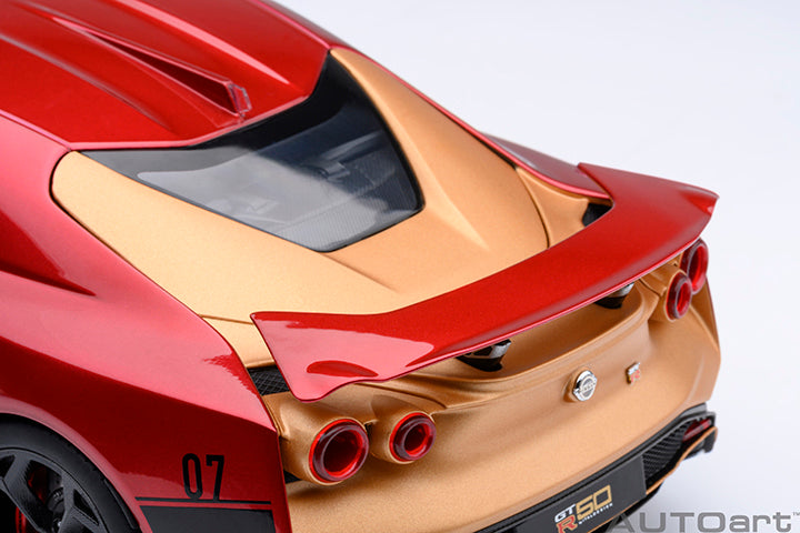 AUTOart Composite Aa77514 1/18 Nissan GT-R50 by Italdesign Metallic Red/Gold - image 4