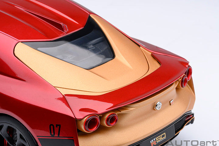 AUTOart Composite Aa77514 1/18 Nissan GT-R50 by Italdesign Metallic Red/Gold - image 5