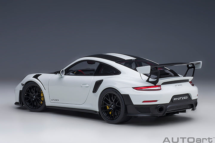 AUTOart Aa78171 Composite 1/18 Porsche 911 (991.2) GT2 RS Weissach Package White/Carbon Black - image 3