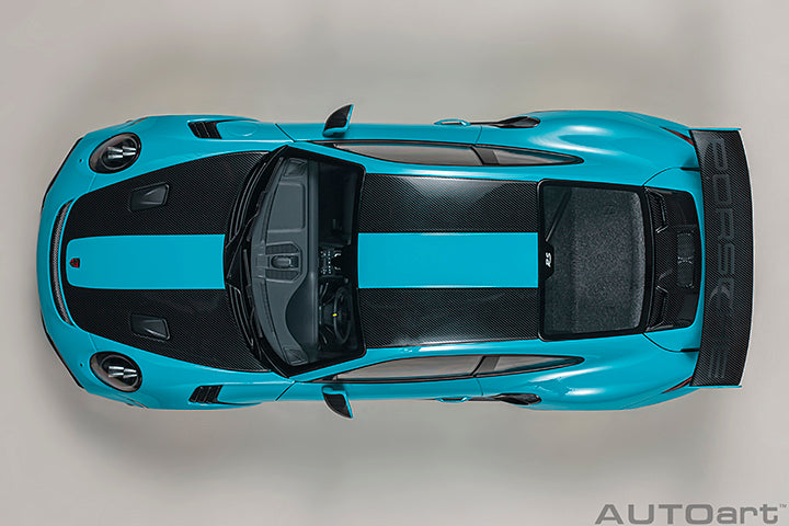 AUTOart Aa78175 Composite 1/18 Porsche 911 (991.2) GT2 RS Weissach Package Blue/Carbon Black - image 8