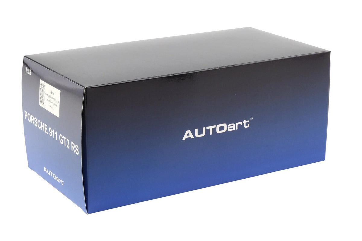 AUTOart Aa78176 Composite 1/18 Porsche 911 (991.2) GT3 RS Weissach Package White/Carbon Black - manufacturer box