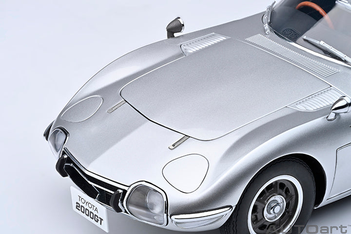 AUTOart Composite Aa79548 1/18 Toyota 2000GT 1967 Silver Renewed Reissue - image 4