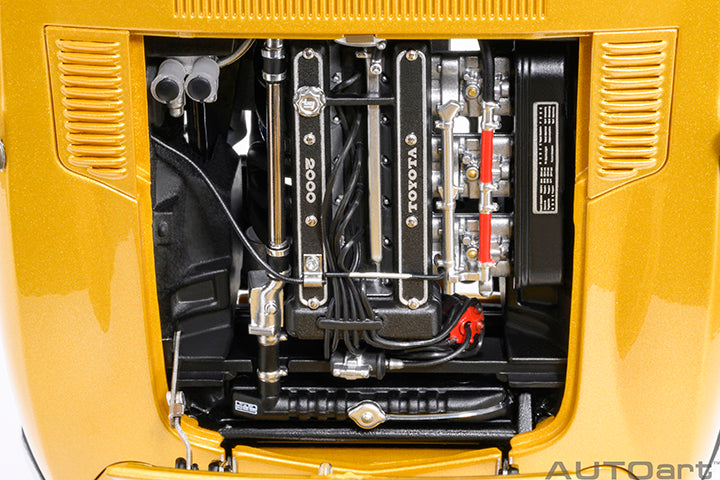 AUTOart Composite Aa79549 1/18 Toyota 2000GT 1967 Gold Renewed Reissue - image 6