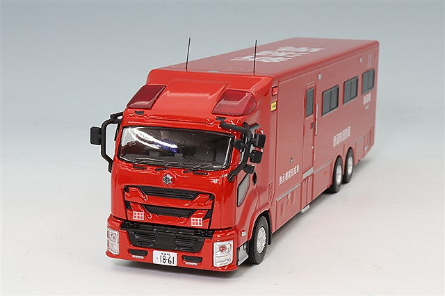 ActCar ACT0004C 1/64 Niigata Prefecture Fire Department Command Support Vehicle Expanding Body with Ladder - image 1